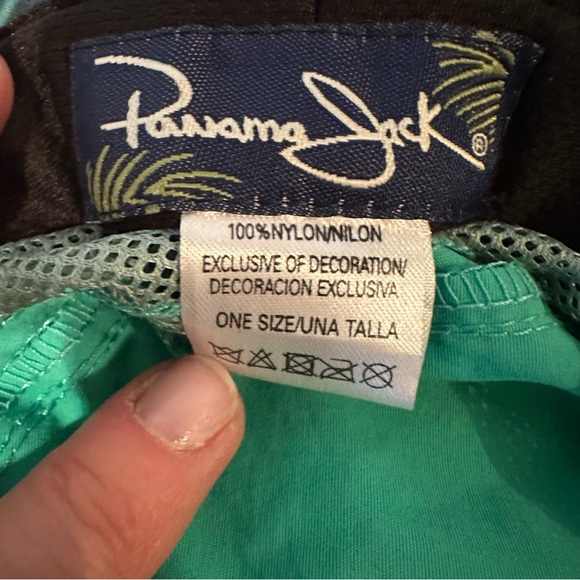 Panama Jack Green Tropical Mesh Nylon Boonie Sun Hat - Picture 12 of 13